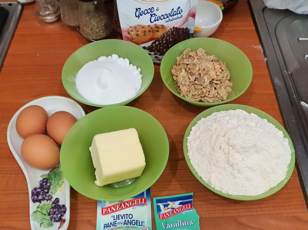 Ingredienti biscotti Corn Flakes